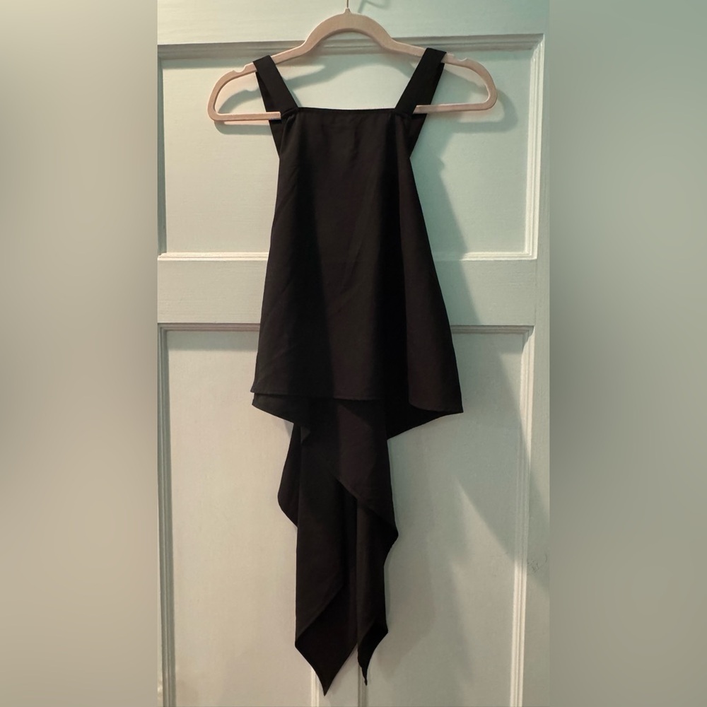 Tobi Black Backless Top